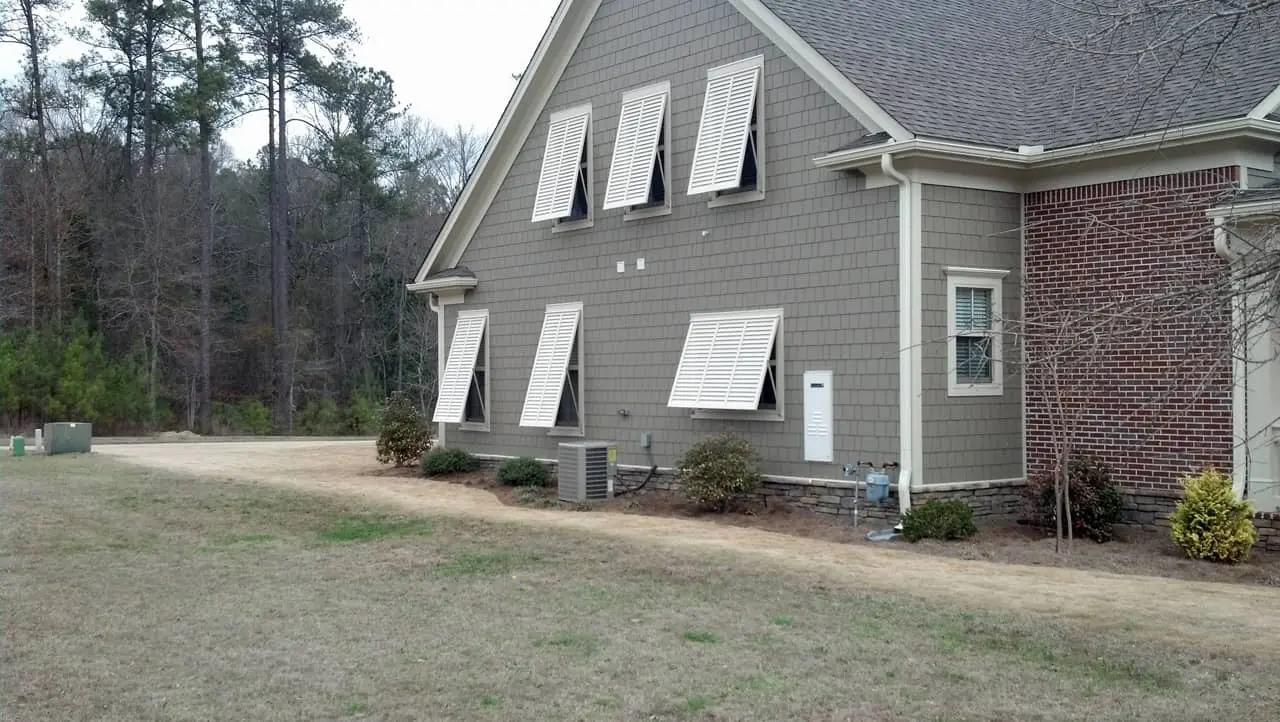 Bahama shutters on a house