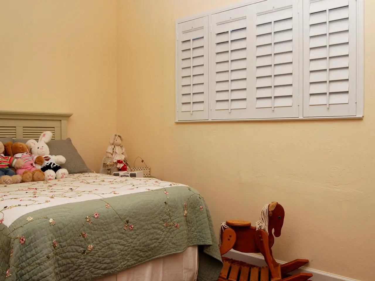 interior shutters on bedroom windows