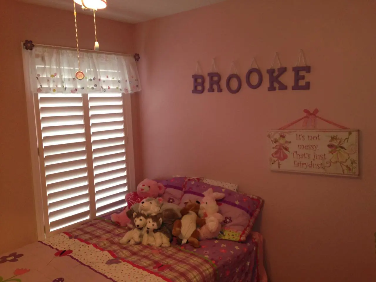 interior shutters on bedroom windows