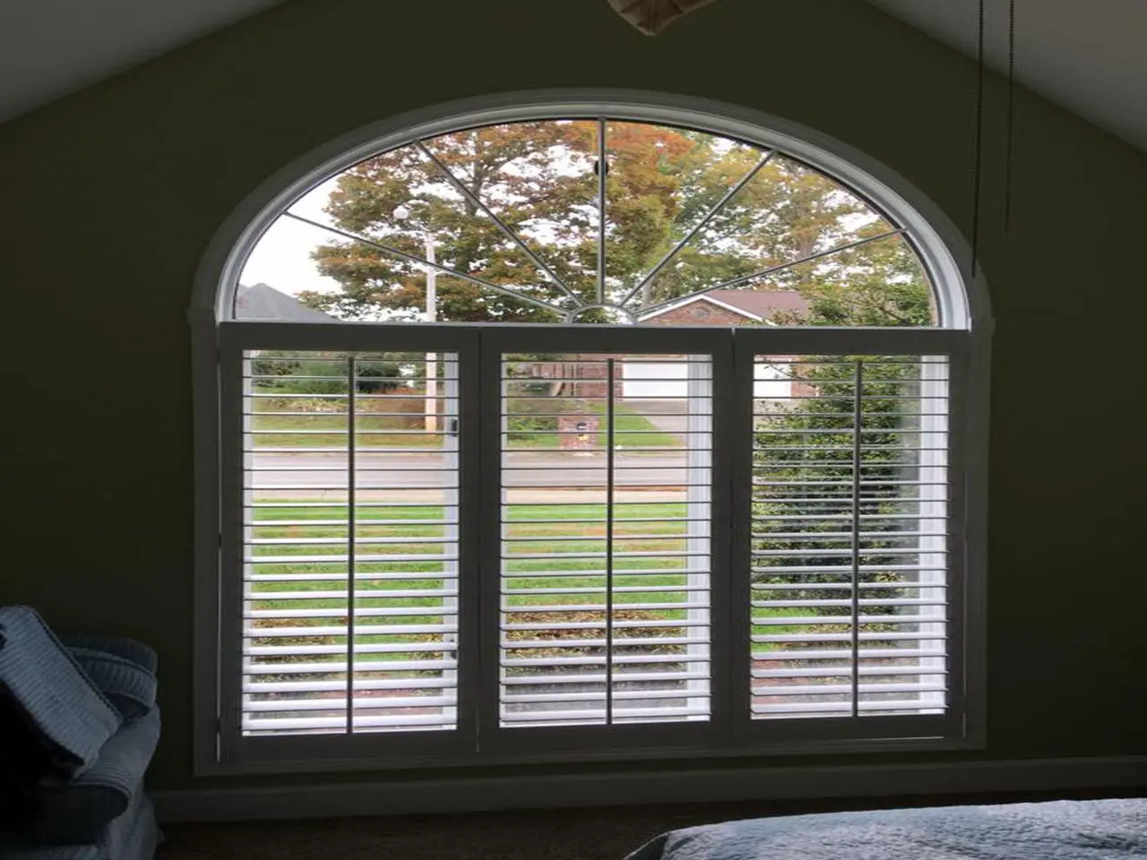 interior shutters on bedroom windows