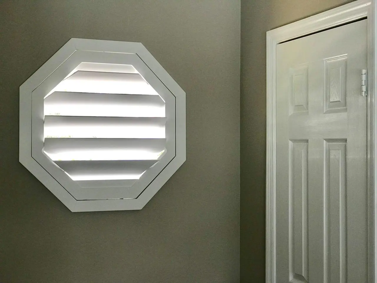 closeup interior window shutters