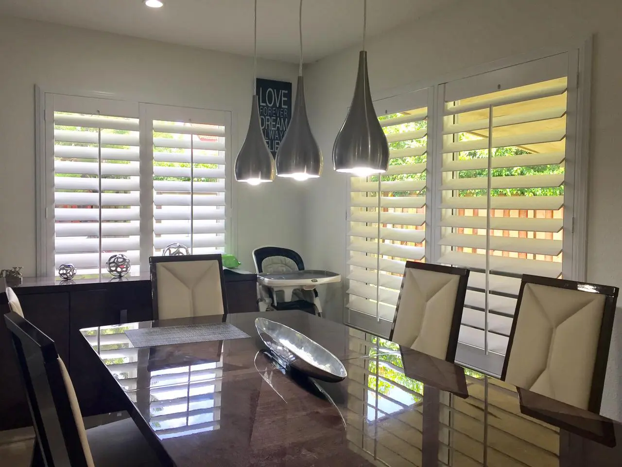 dining room shutters