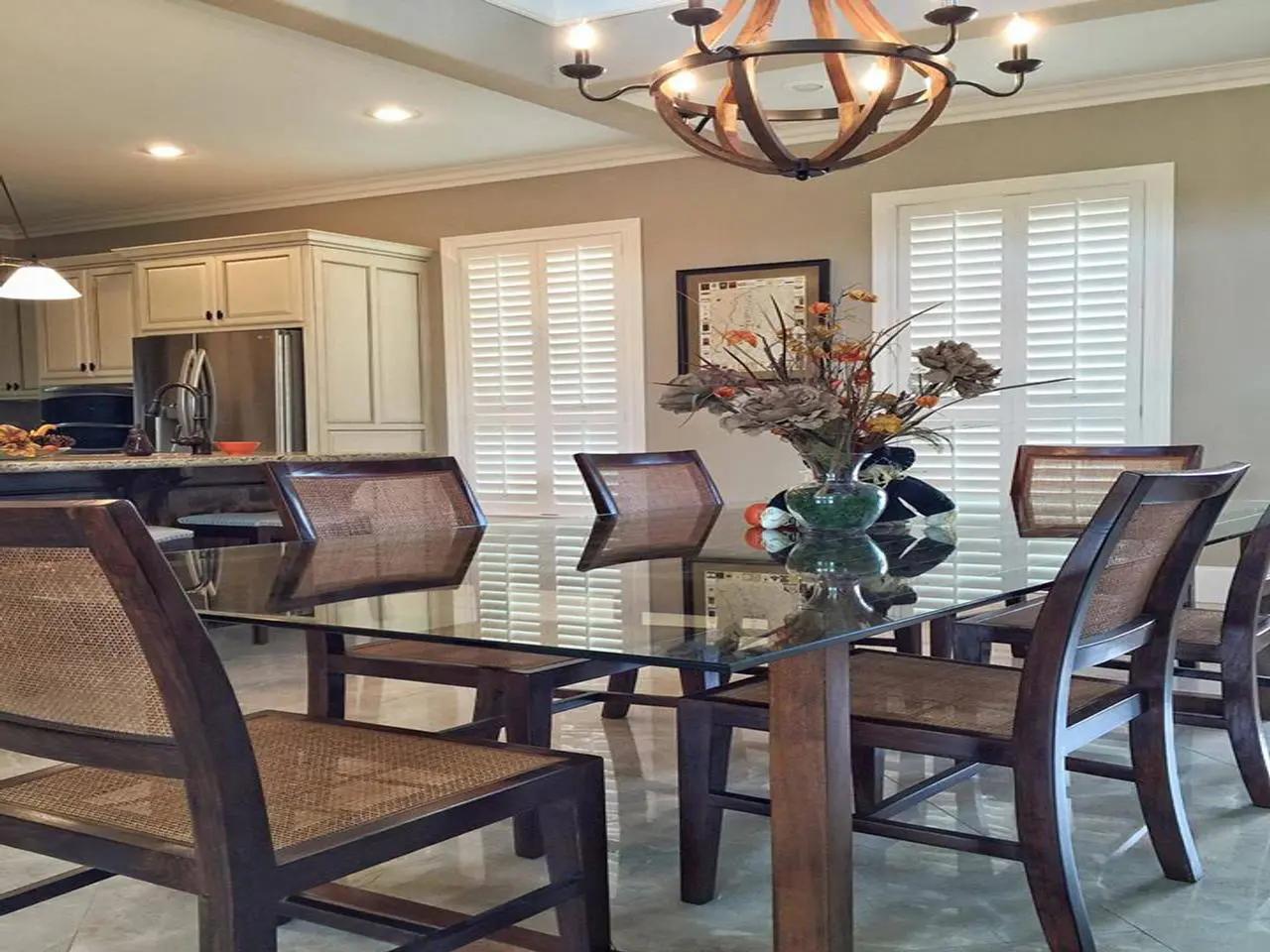 dining room shutters
