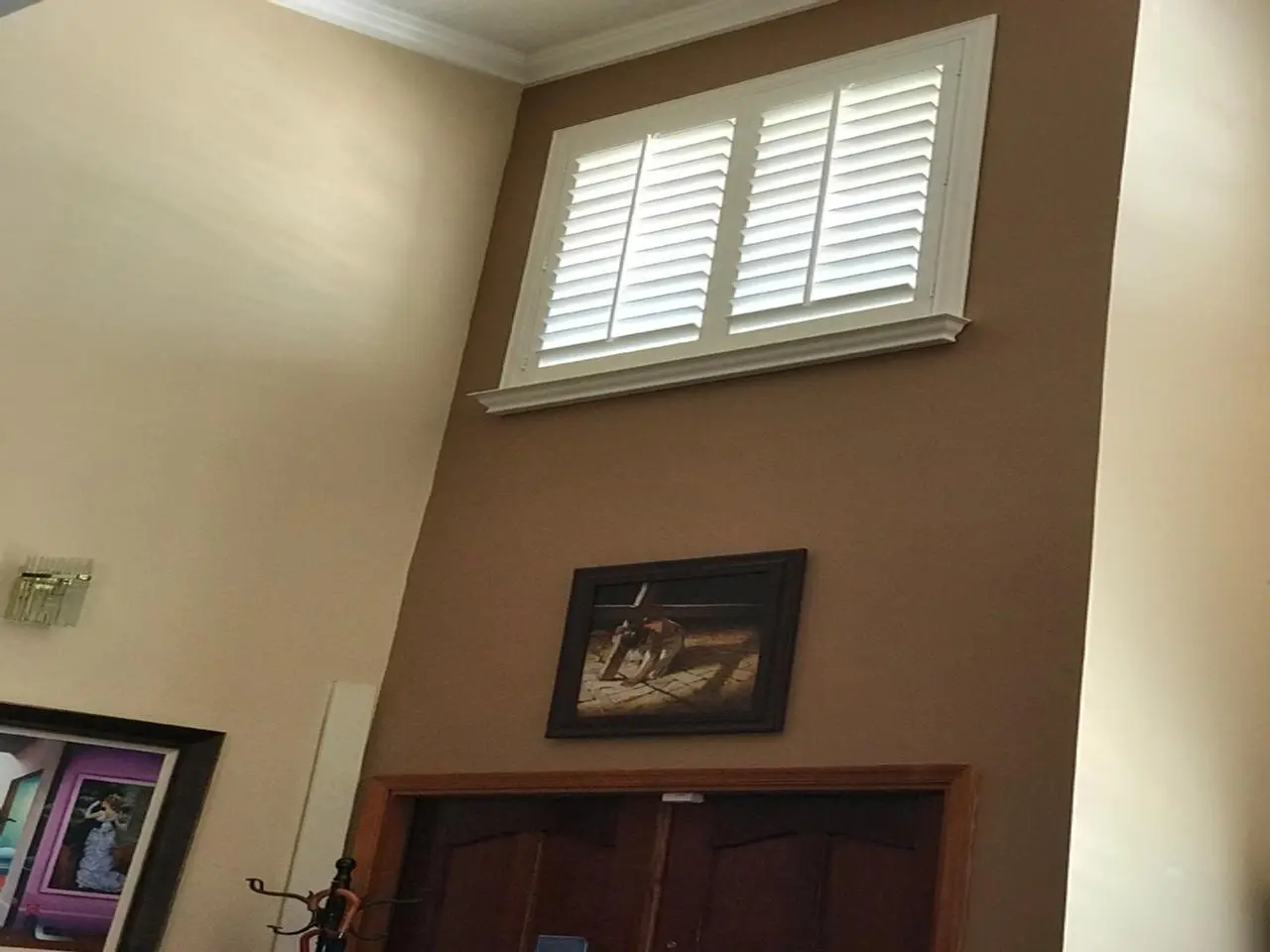 shutters in a living room