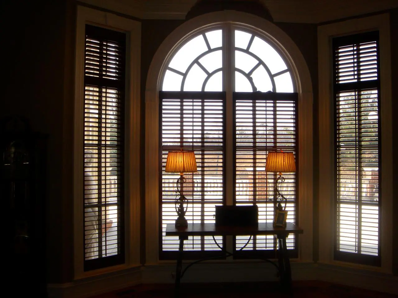 shutters in a living room