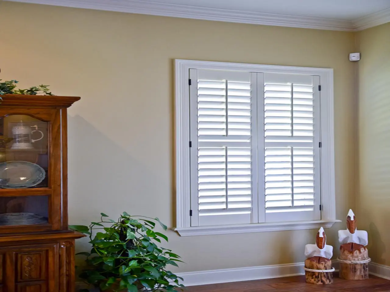 shutters in a living room