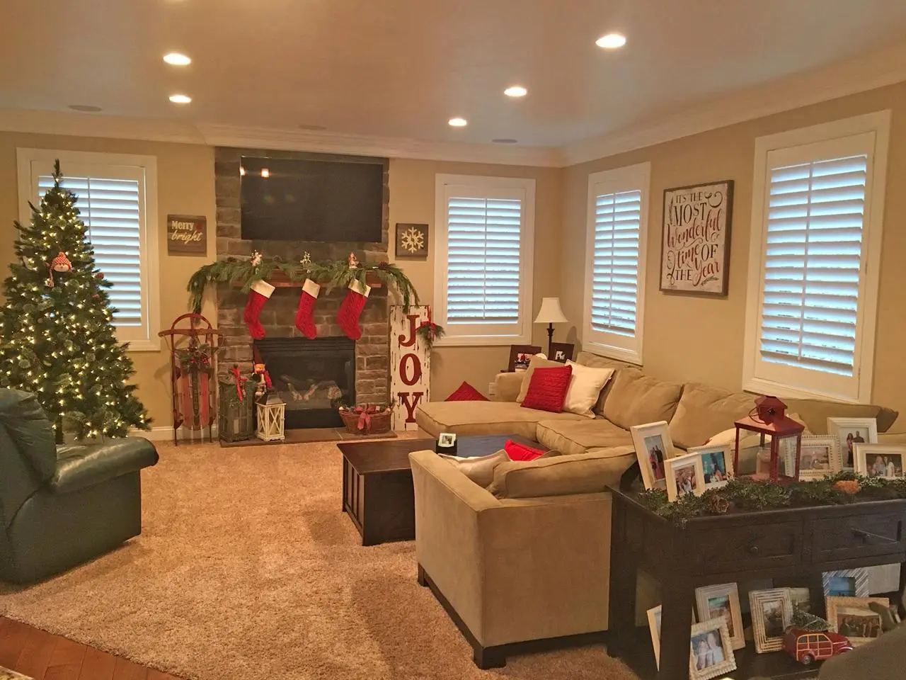 shutters in a living room