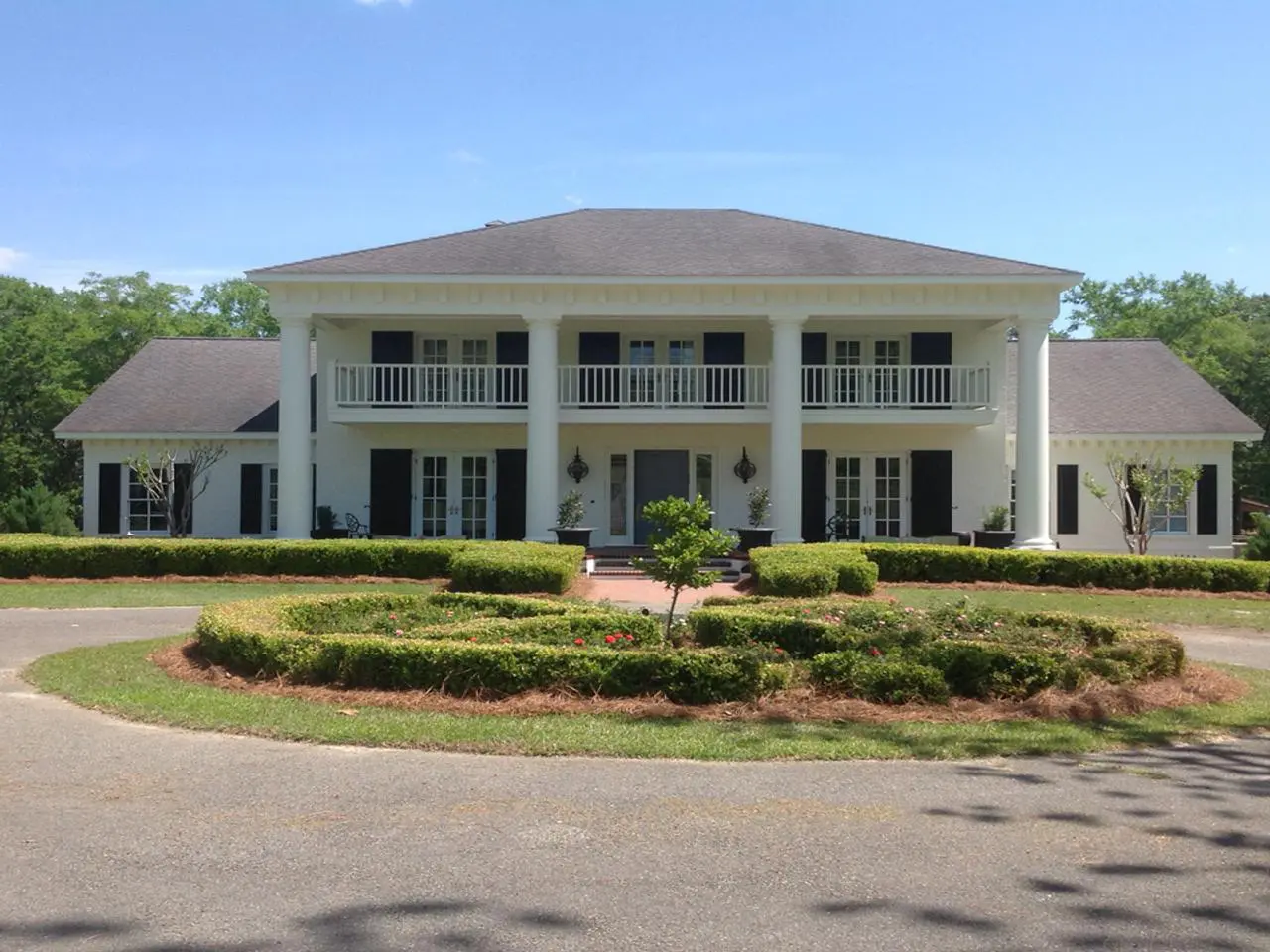 louvered exterior shutters