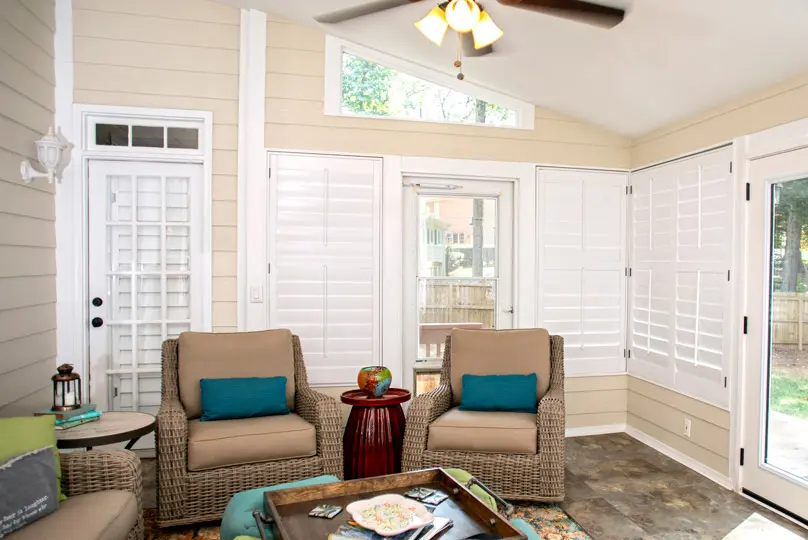 Louverwood Sunroom Patio Shutters