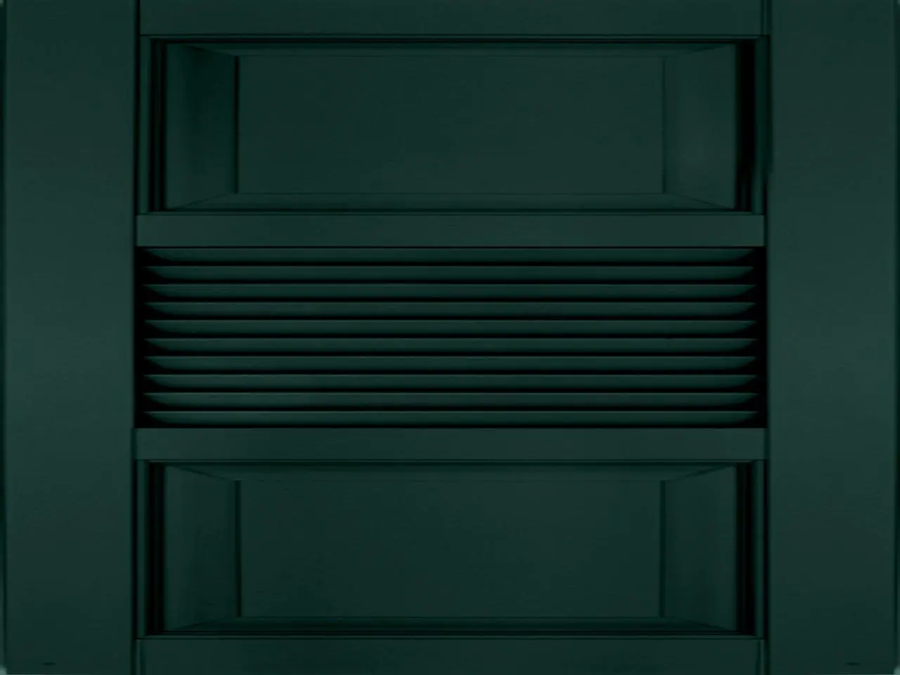 Louvered and raised panel shutter combination