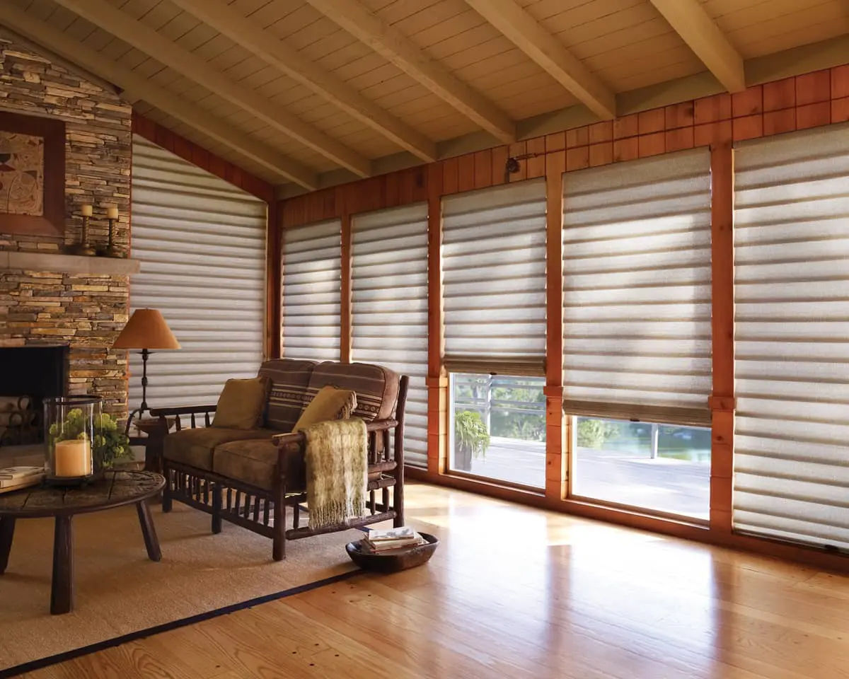 Pasadena Ice insulating modern Roman shades