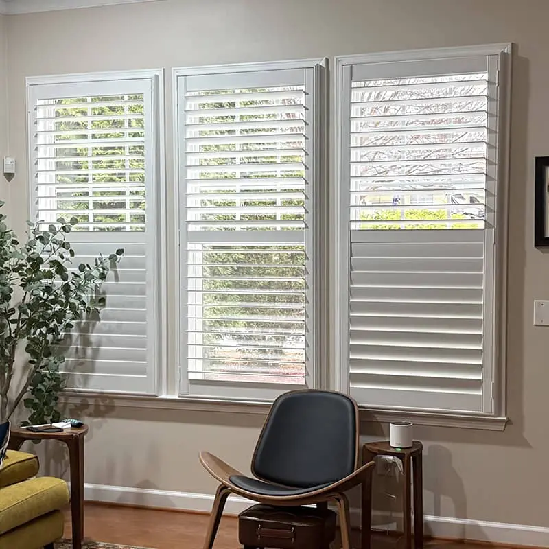outside-mount plantation shutters