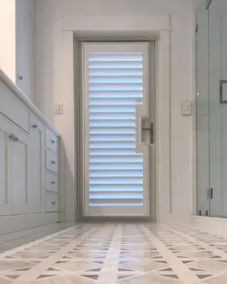 Plantation Shutters On Door