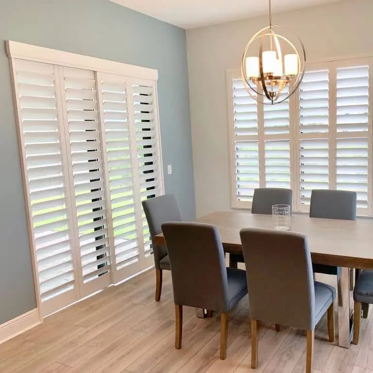 plantation shutters on sliding glass doors