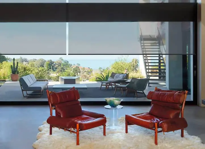 sunroom with Designer Screen Shades