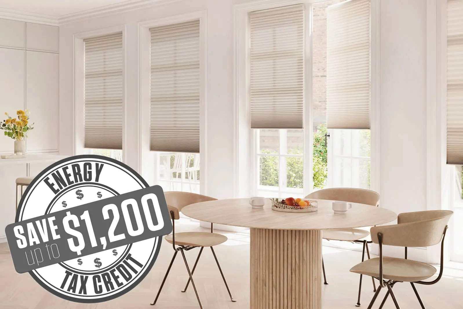 Duette honeycomb shades qualify for the Federal energy tax credit