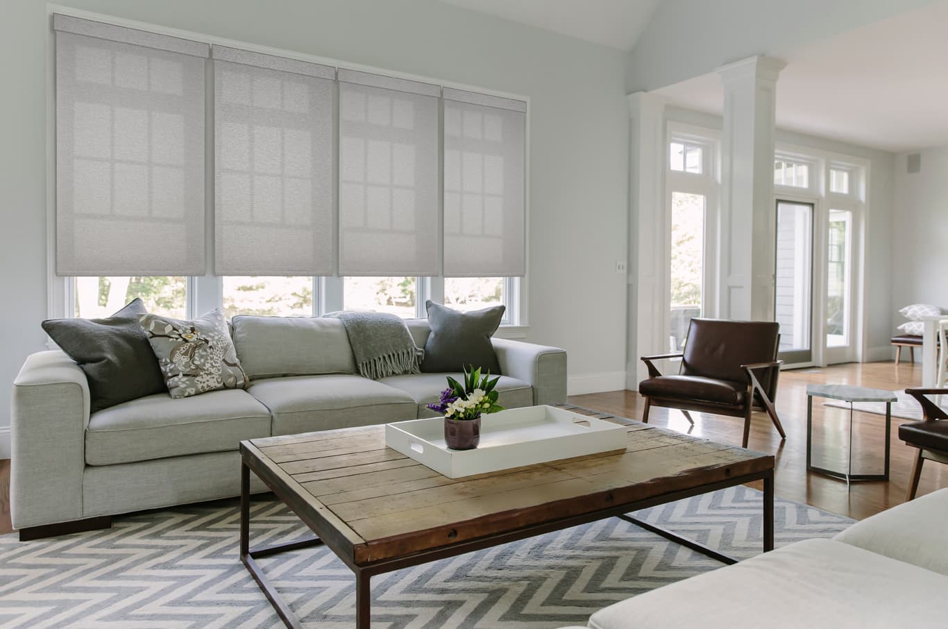 Silhouette Window Shadings quartette livingroom Portfolio Designer Roller Shades