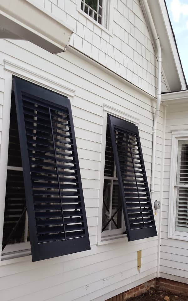 Bahama shutters on a house