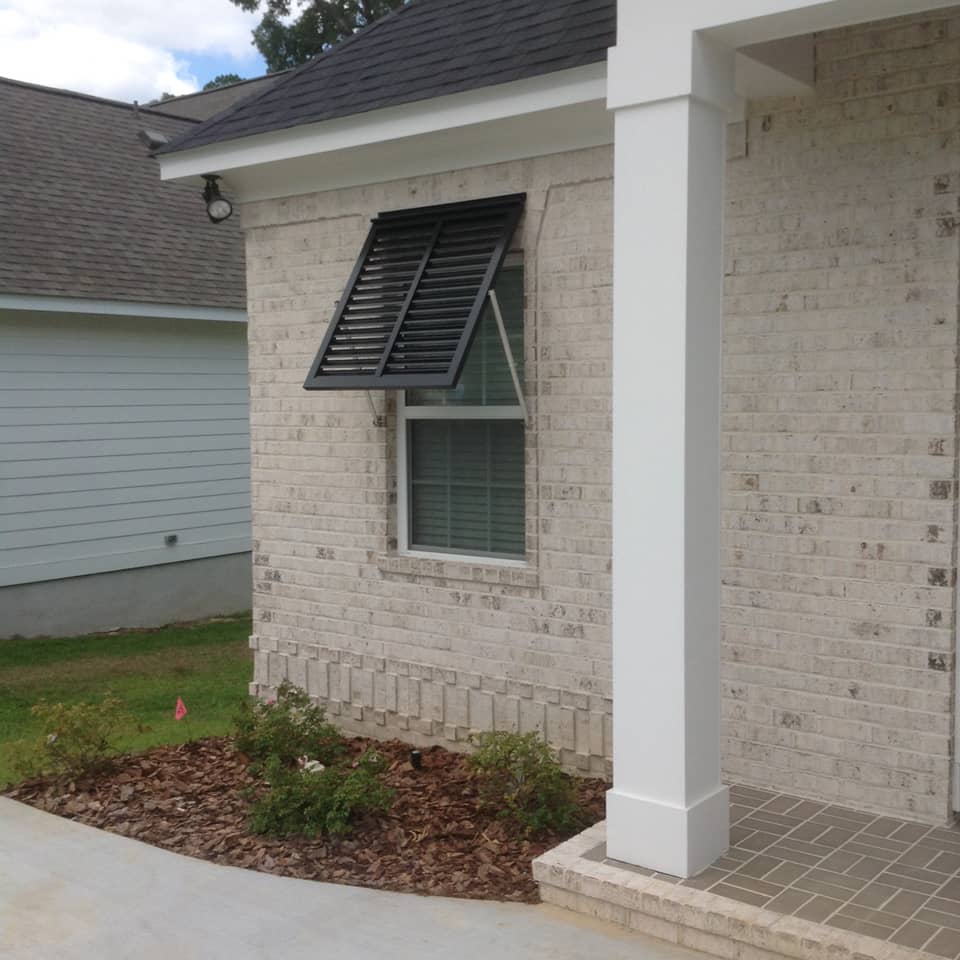 Bahama shutters on a house