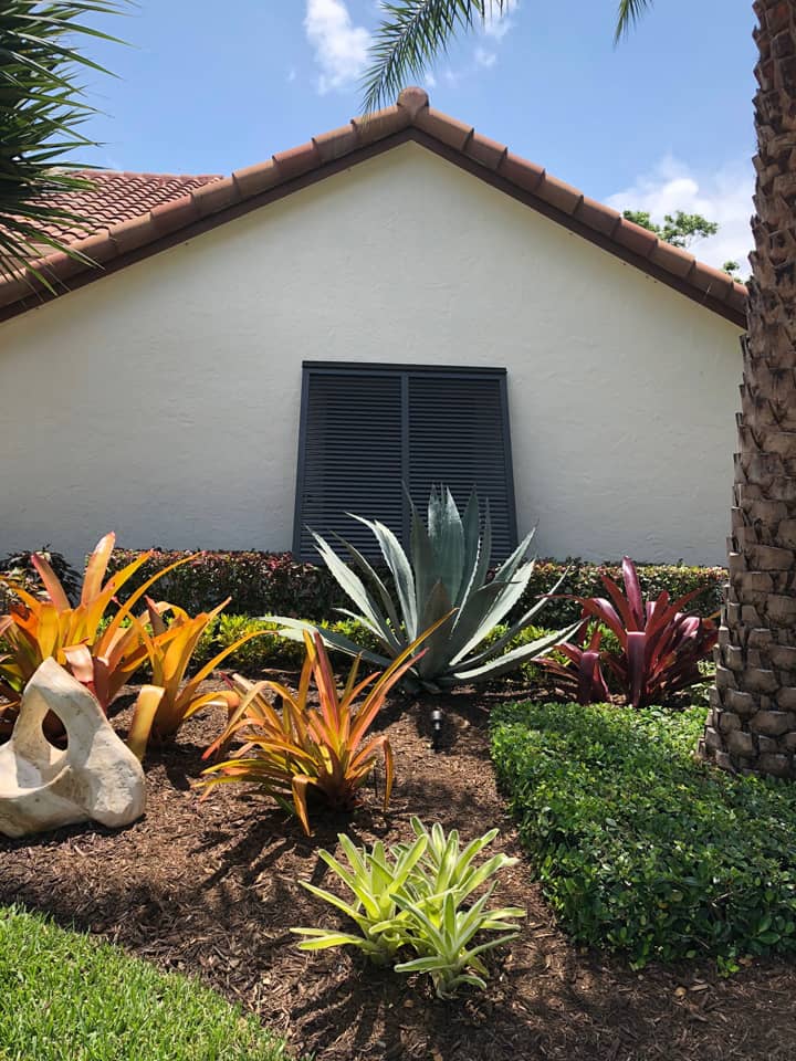 Bahama shutters on a house