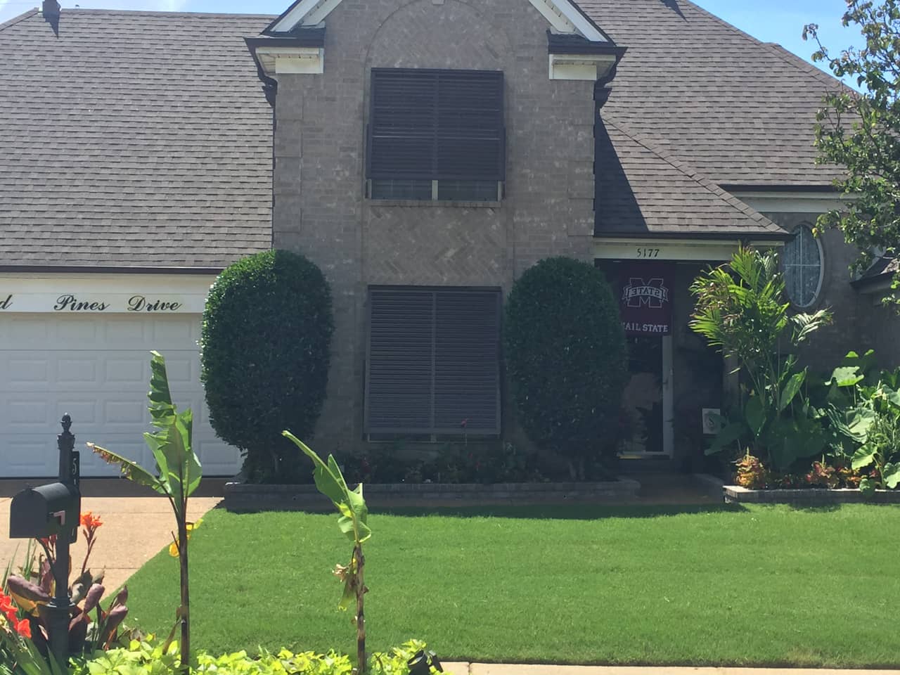 Bahama shutters on a house