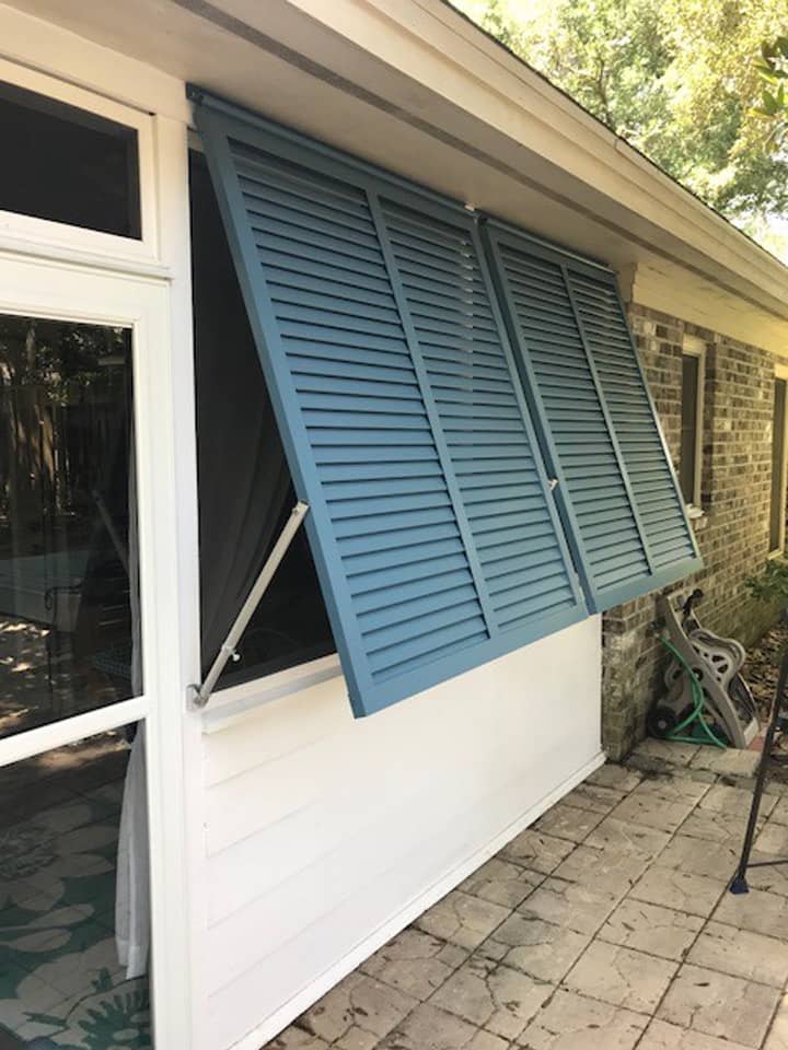 Bahama shutters on a house