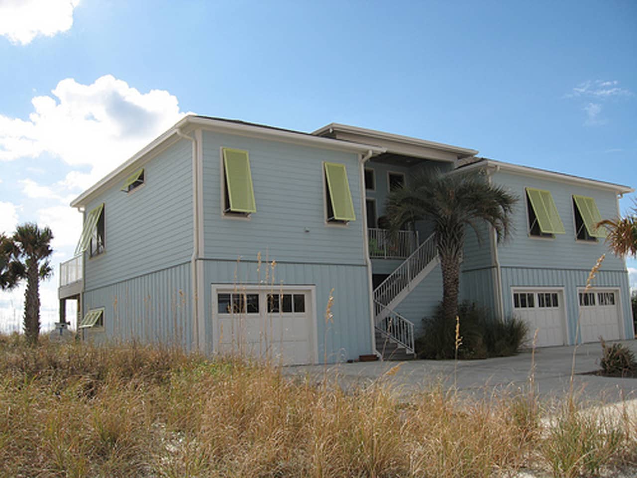 Bahama shutters on a beach house