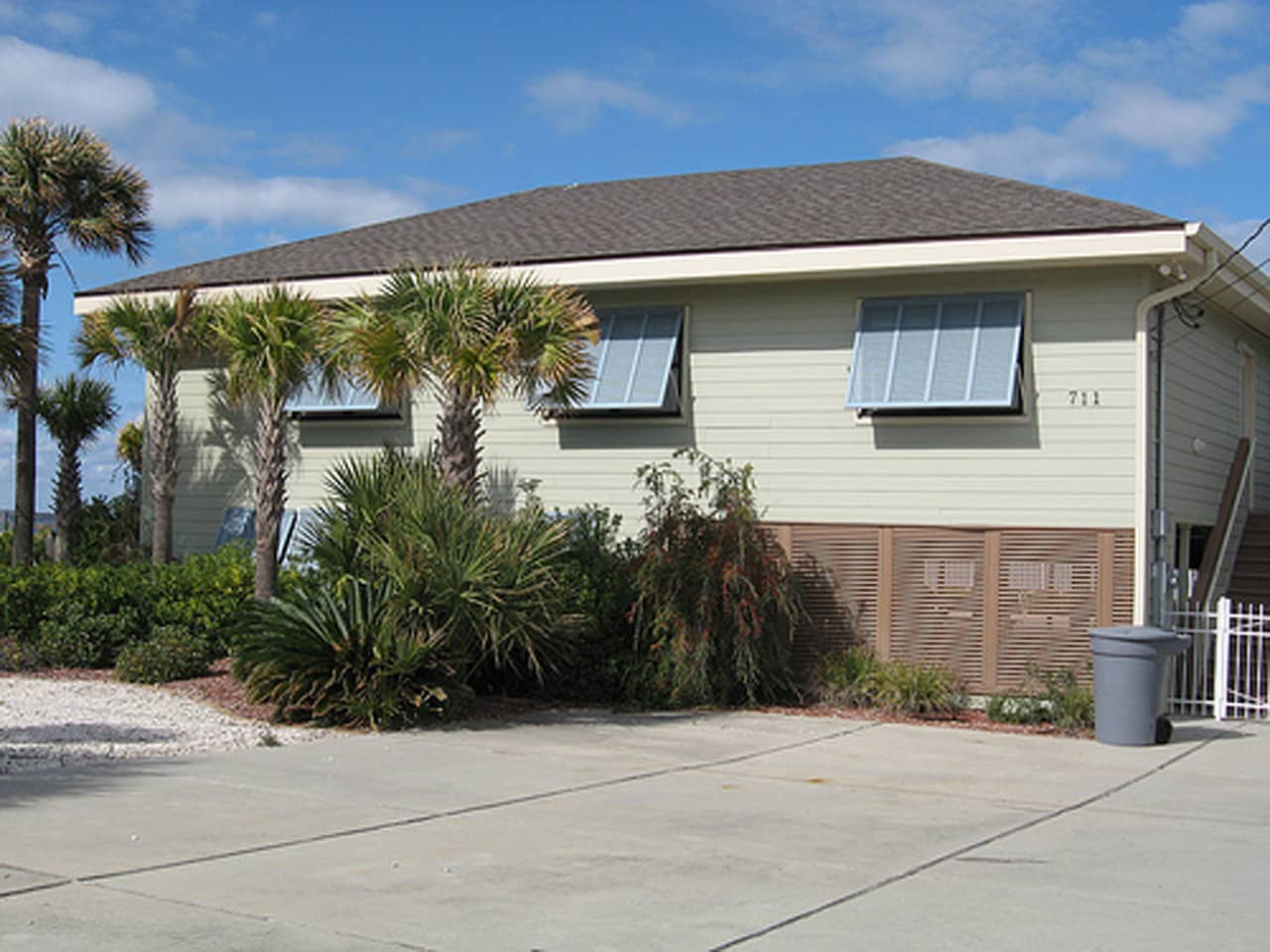 Bahama shutters on a house