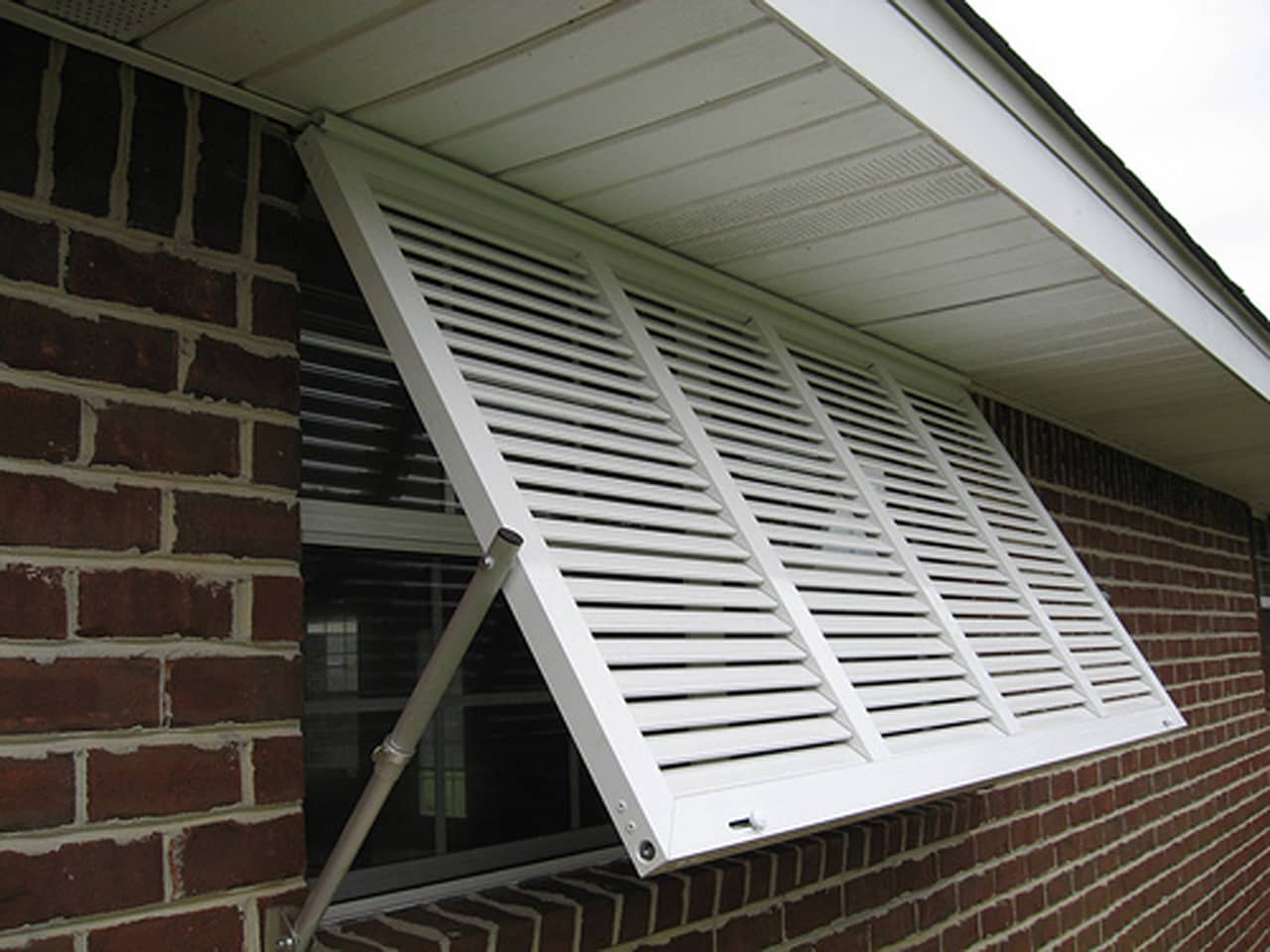 Bahama shutters on a house