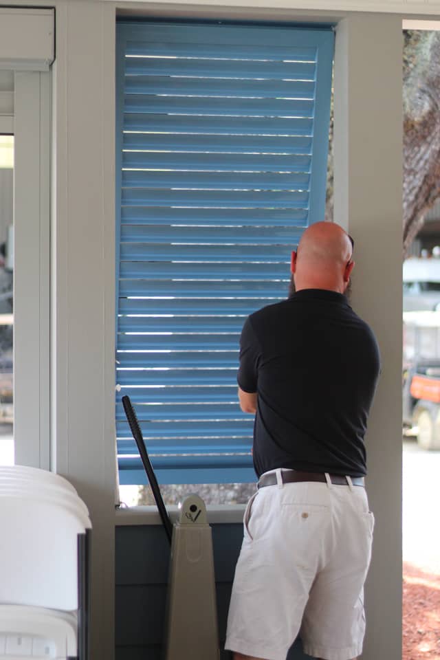 Installing Bahama shutters