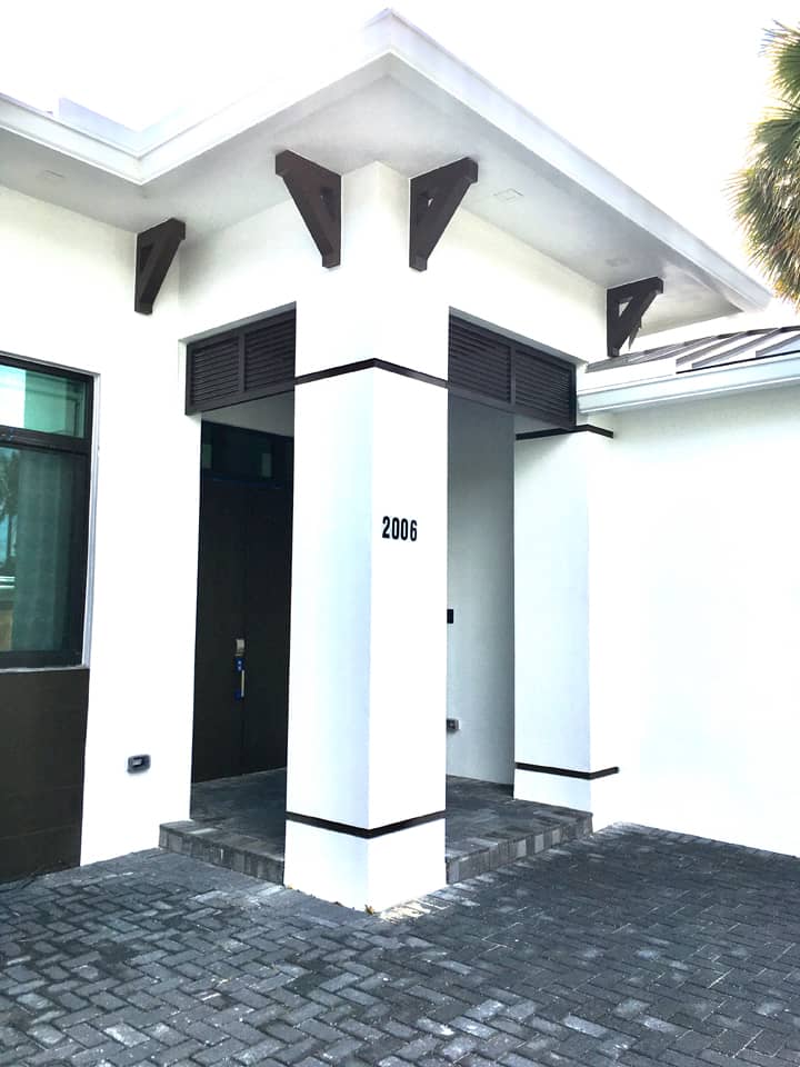 Bahama shutters on a house