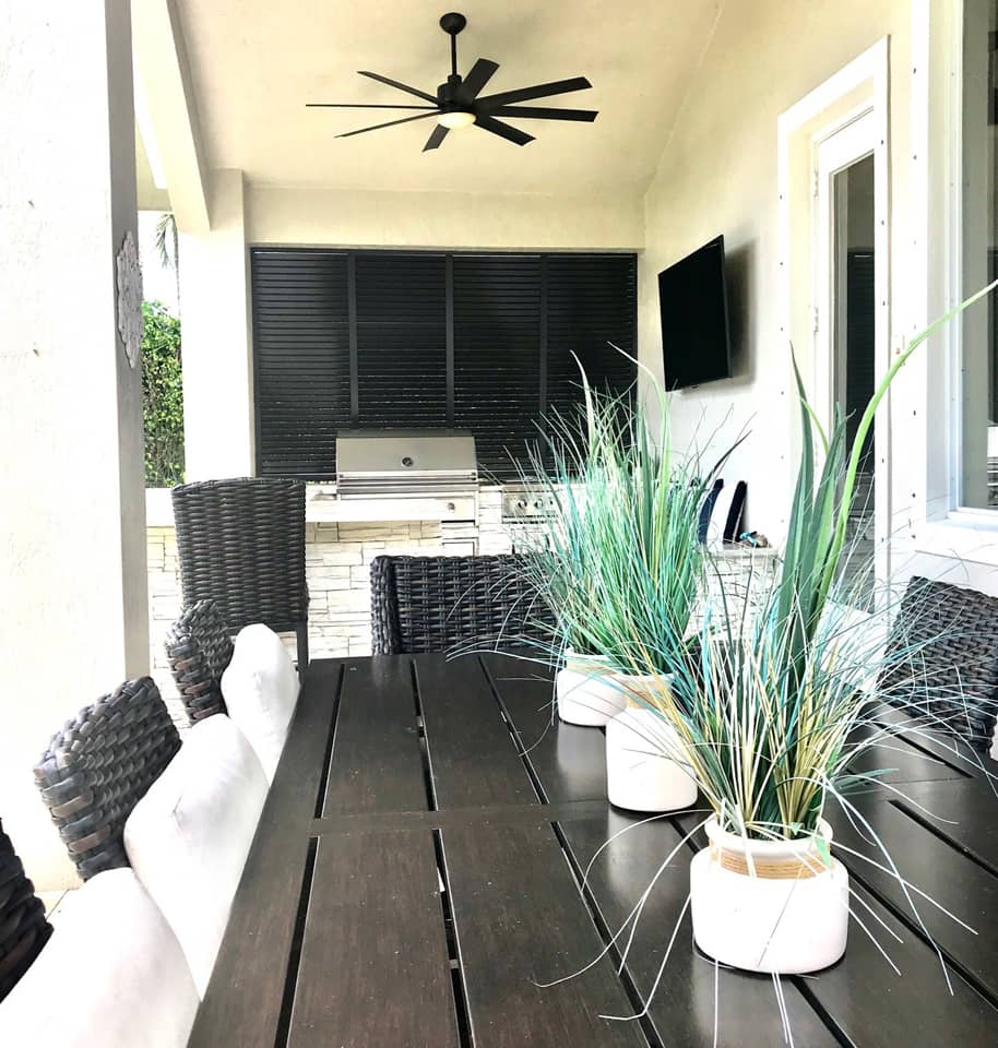 Porch with Bahama shutters