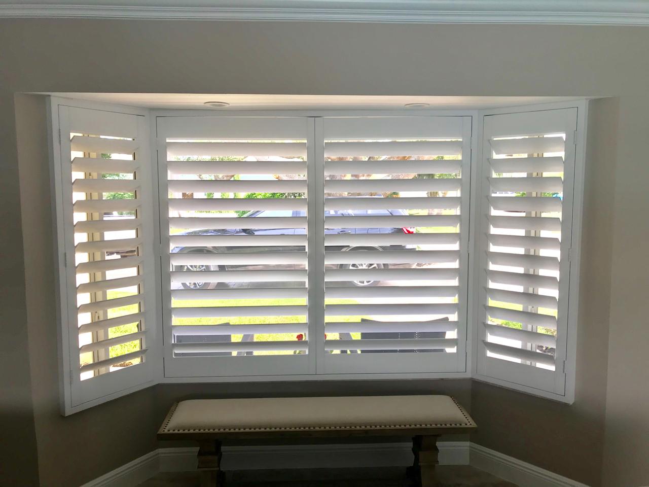 interior shutters on bay window