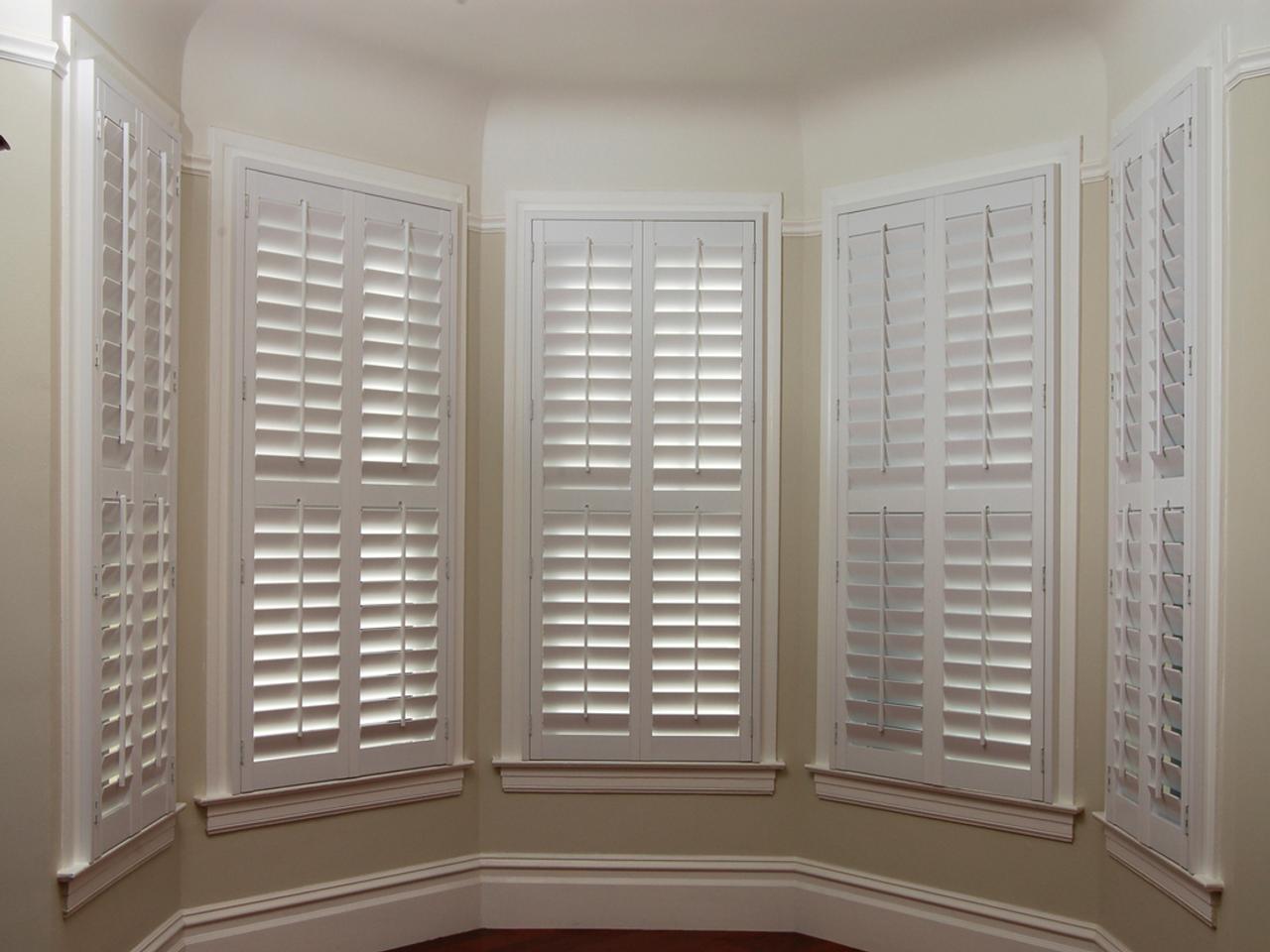 interior shutters on bay window