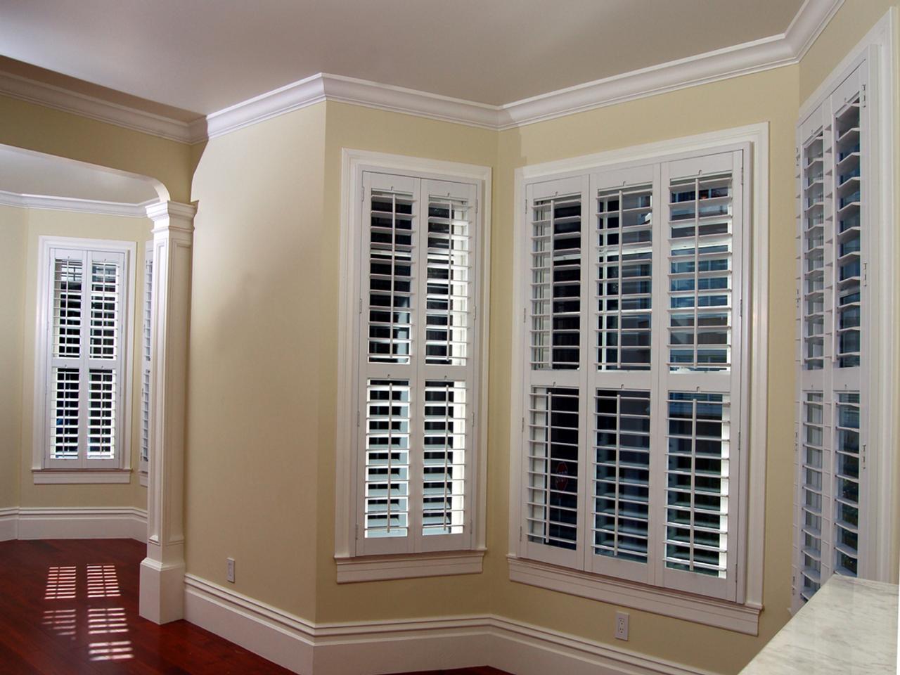 interior shutters open concept home