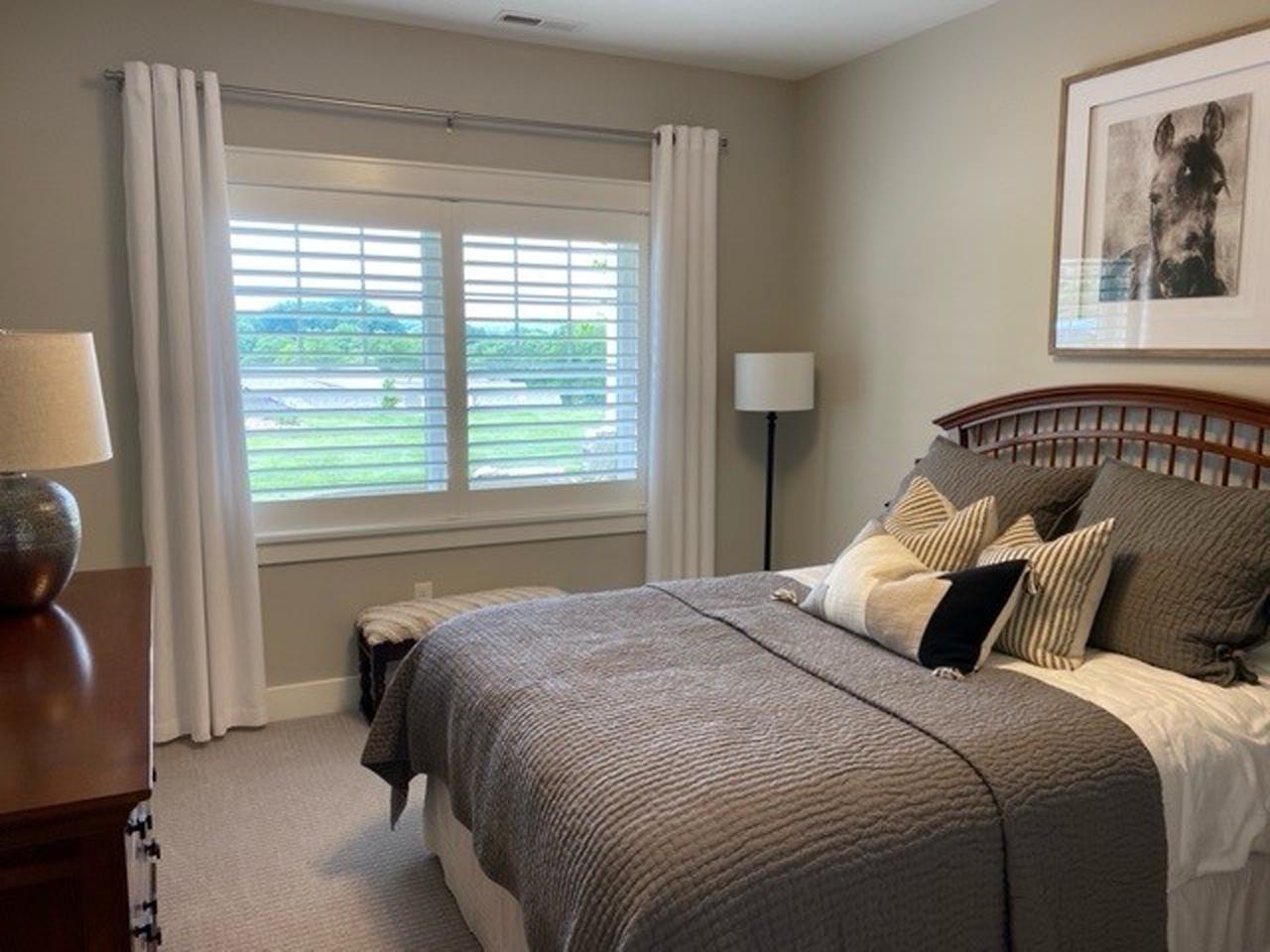 Heritage shutters in a bedroom