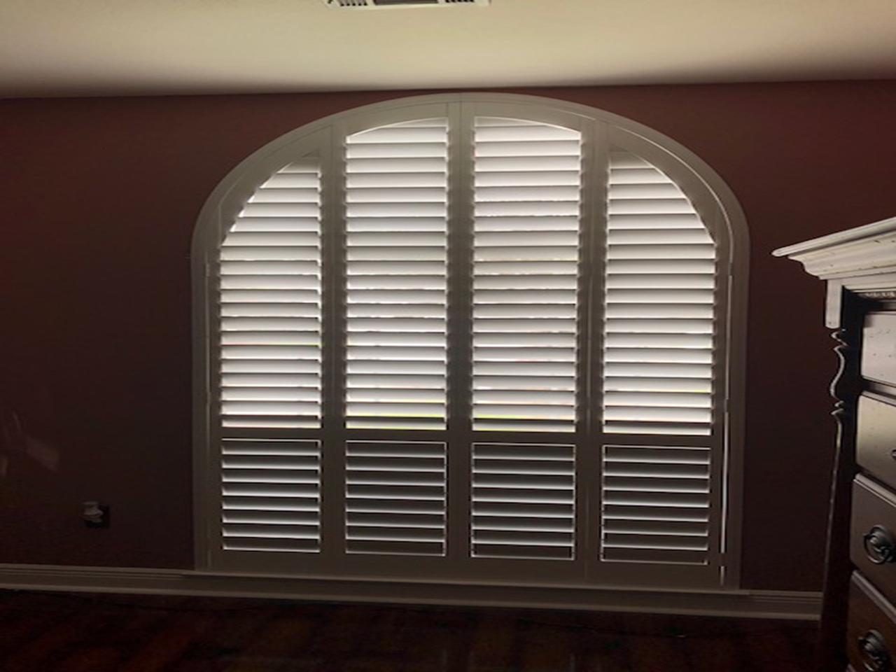 interior shutters on bedroom windows