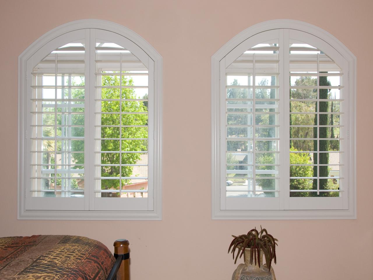 interior shutters on bedroom windows