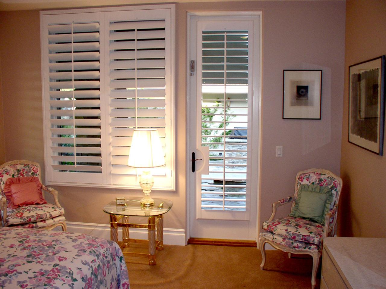 interior shutters on bedroom windows