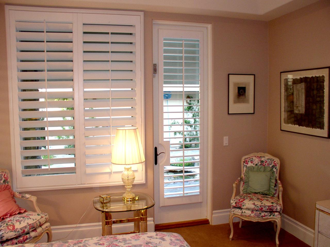 interior shutters on bedroom windows