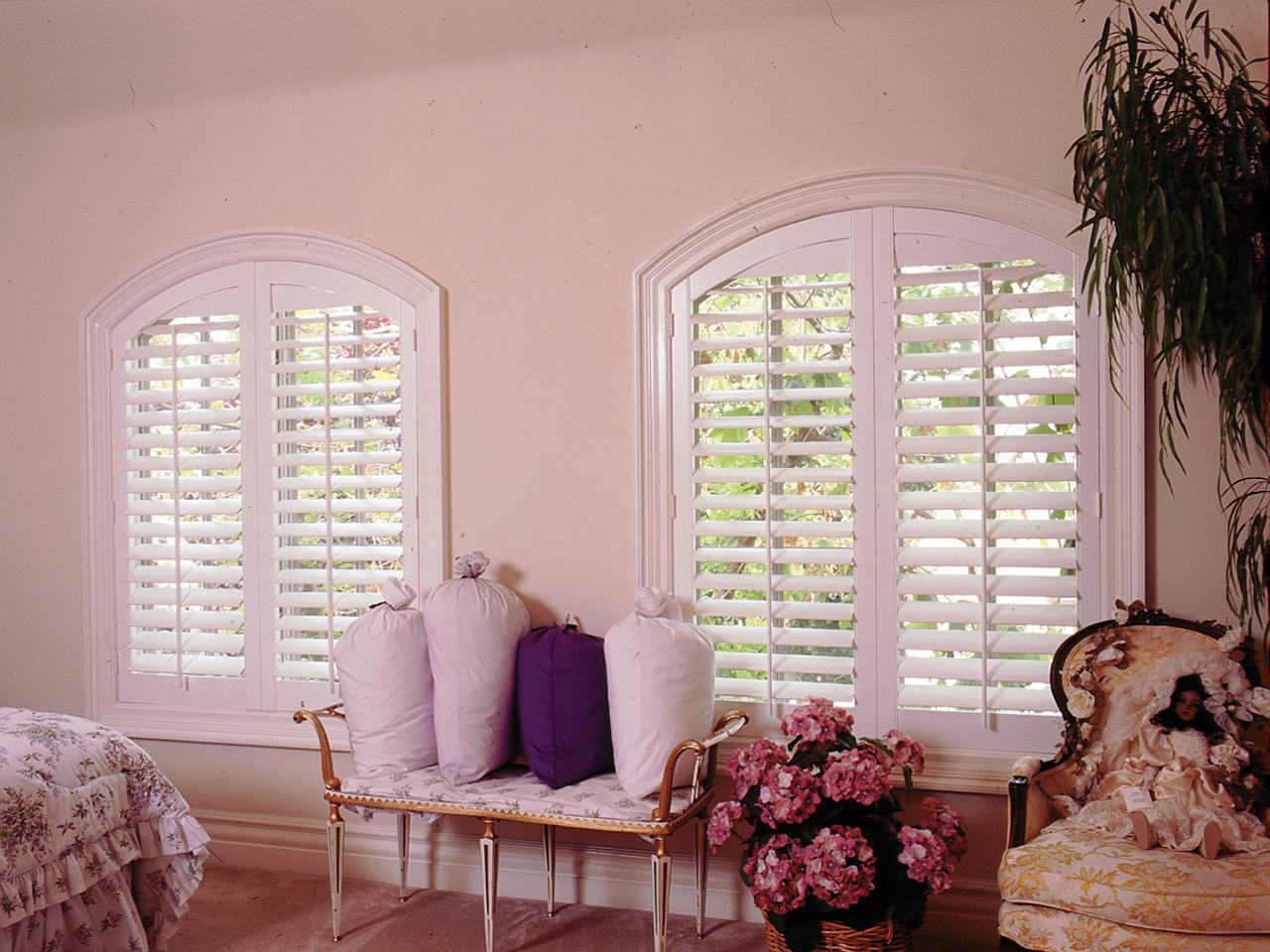 interior shutters on bedroom windows