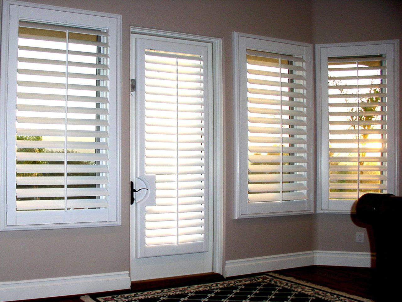 interior shutters on bedroom windows