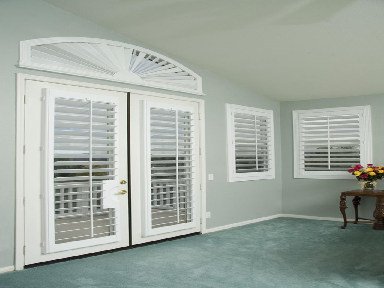 interior shutters on bedroom windows