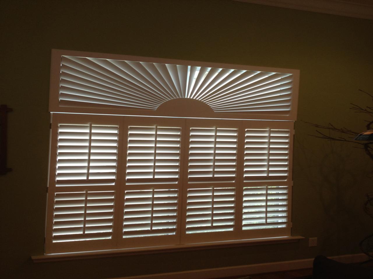 interior shutters on bedroom windows