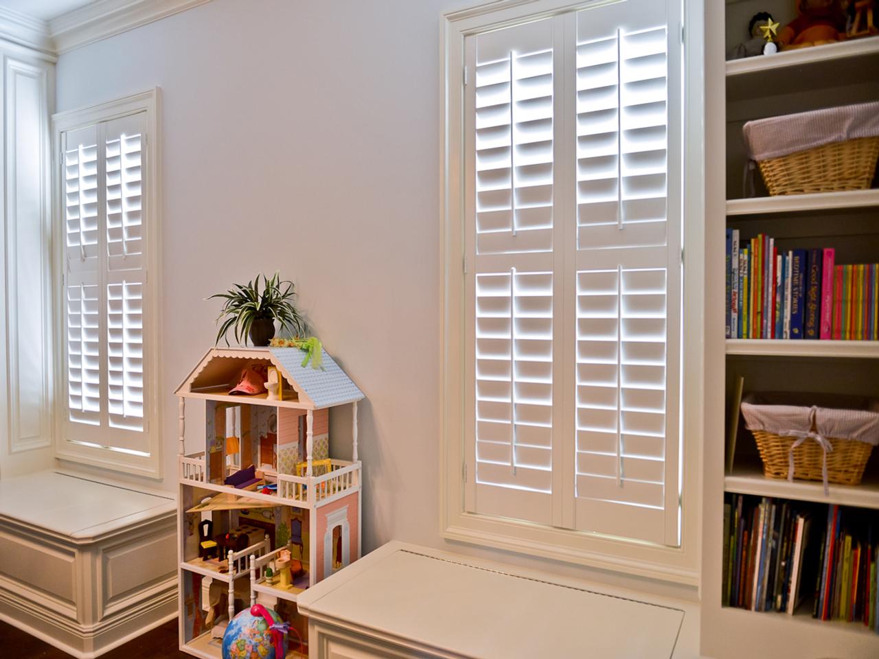 interior shutters on bedroom windows