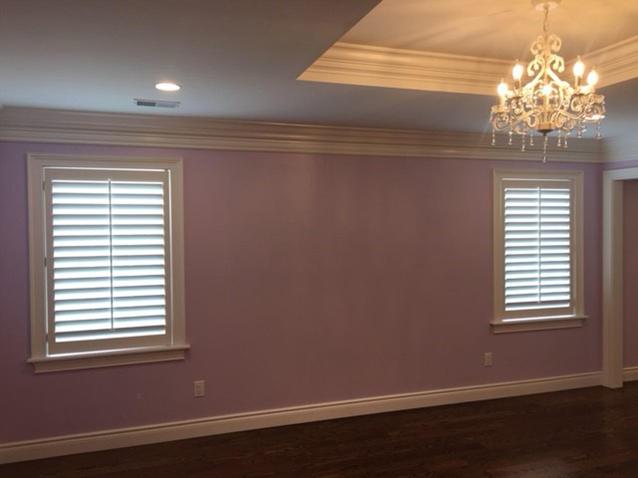 interior shutters on bedroom windows