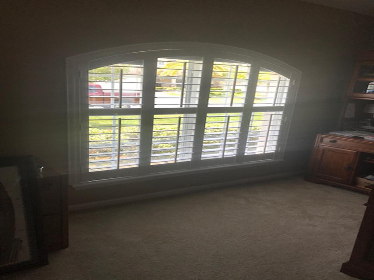 interior shutters on bedroom windows