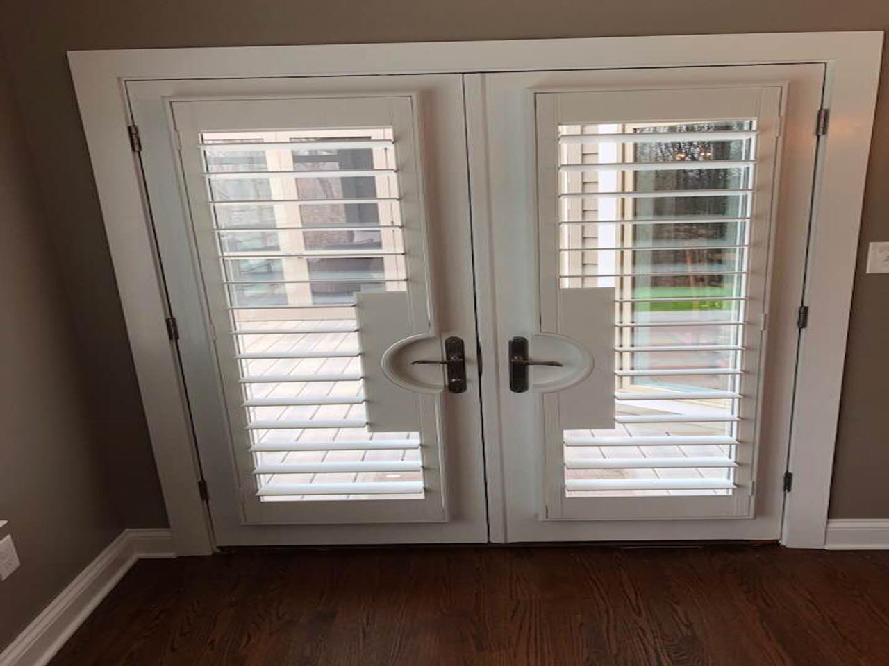 Shutters on french doors