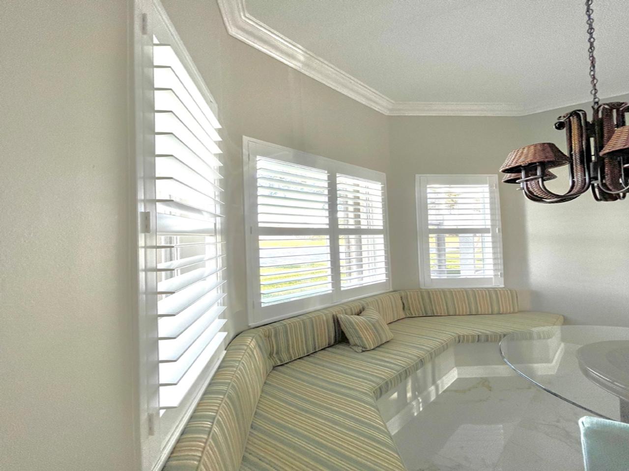 Bay window with shutters