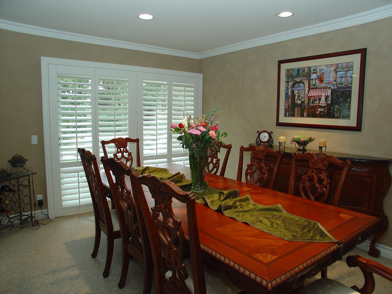 dining room shutters